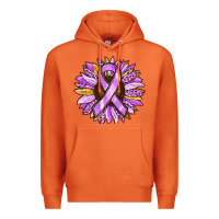 Carrot Cancer Awareness Sunflower Premium Hoodie - RanaPortraitStore