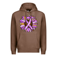 Chestnut Cancer Awareness Sunflower Premium Hoodie - RanaPortraitStore