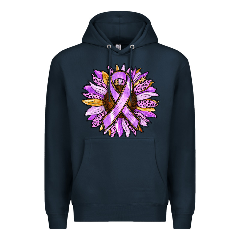 Cancer Awareness Sunflower Premium Hoodie by RanaPortraitStore | Teevron