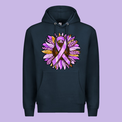 Premium Hoodie Cancer Awareness Sunflower