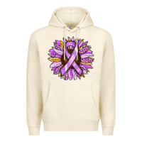 Sandshell Cancer Awareness Sunflower Premium Hoodie - RanaPortraitStore