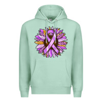 Seafoam Cancer Awareness Sunflower Premium Hoodie - RanaPortraitStore