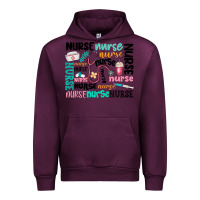 Mauve Wine nurse Urban Hoodie - MaliasSmallBusiness