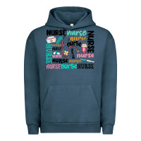 Pigment Midnight Navy nurse Urban Hoodie - MaliasSmallBusiness