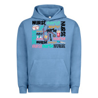 Pigment Pebble Blue nurse Urban Hoodie - MaliasSmallBusiness