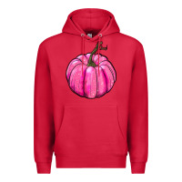 Cardinal Breast Cancer Awareness Pink Pumpkin Premium Hoodie - RanaPortraitStore