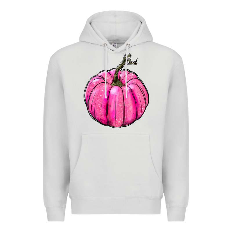 Breast Cancer Awareness Pink Pumpkin Premium Hoodie by RanaPortraitStore | Teevron