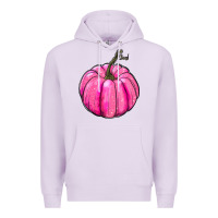 Lilac Breast Cancer Awareness Pink Pumpkin Premium Hoodie - RanaPortraitStore