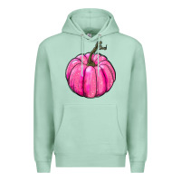 Seafoam Breast Cancer Awareness Pink Pumpkin Premium Hoodie - RanaPortraitStore