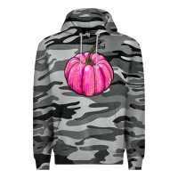 Slate Camo Breast Cancer Awareness Pink Pumpkin Premium Hoodie - RanaPortraitStore