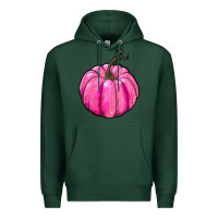 Sports Green Breast Cancer Awareness Pink Pumpkin Premium Hoodie - RanaPortraitStore