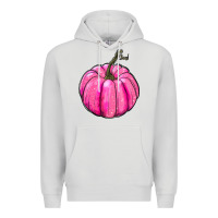 Dove Grey Breast Cancer Awareness Pink Pumpkin Premium Hoodie - RanaPortraitStore