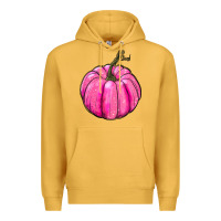 Breast Cancer Awareness Pink Pumpkin Premium Hoodie | Teevron