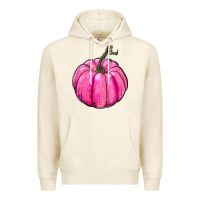 Tofu Breast Cancer Awareness Pink Pumpkin Premium Hoodie - RanaPortraitStore