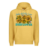 Antique Gold just a girl who loves sunflower Premium Hoodie - texasbilliewilder
