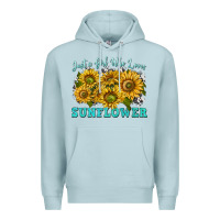 Blue Mist just a girl who loves sunflower Premium Hoodie - texasbilliewilder