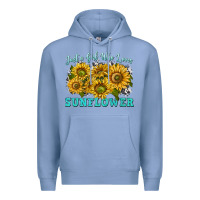 Colony Blue just a girl who loves sunflower Premium Hoodie - texasbilliewilder