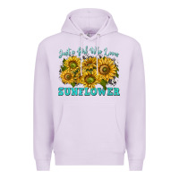 Lilac just a girl who loves sunflower Premium Hoodie - texasbilliewilder