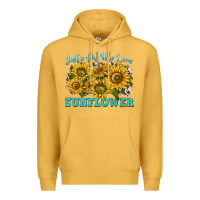 Mustard just a girl who loves sunflower Premium Hoodie - texasbilliewilder