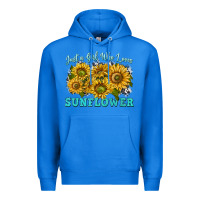 True Royal just a girl who loves sunflower Premium Hoodie - texasbilliewilder
