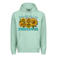 Seafoam just a girl who loves sunflower Premium Hoodie - texasbilliewilder