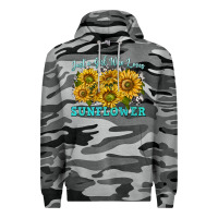 Slate Camo just a girl who loves sunflower Premium Hoodie - texasbilliewilder