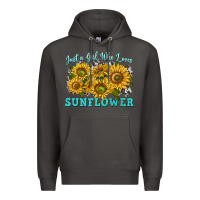 Smoke just a girl who loves sunflower Premium Hoodie - texasbilliewilder