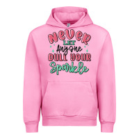 Fuchsia Pink never let anyone dull your sparkle Urban Hoodie - MaliasSmallBusiness