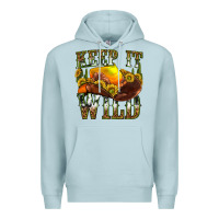 Blue Mist keep it wild western Premium Hoodie - texasbilliewilder