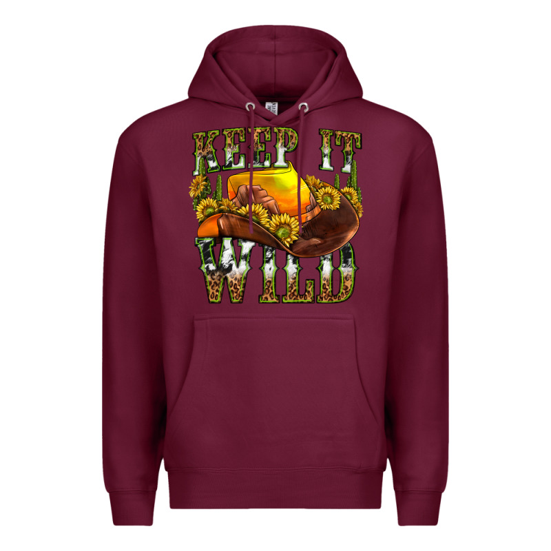 Keep It Wild Western Premium Hoodie by texasbilliewilder | Teevron