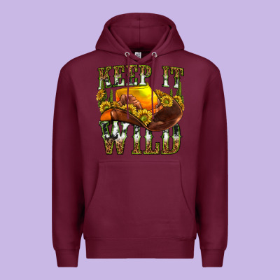 Premium Hoodie keep it wild western
