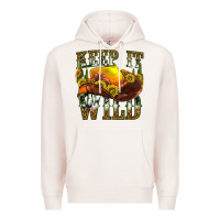 Pale Pink keep it wild western Premium Hoodie - texasbilliewilder