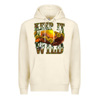 Sandshell keep it wild western Premium Hoodie - texasbilliewilder