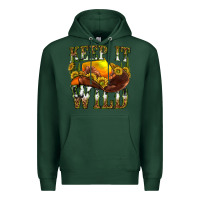 Sports Green keep it wild western Premium Hoodie - texasbilliewilder