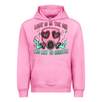 Fuchsia Pink love is in the air Urban Hoodie - MaliasSmallBusiness