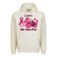 Oatmeal Heather In October We Wear Pink Pumpkins Premium Hoodie - RanaPortraitStore