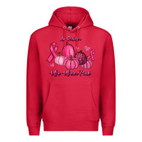 Cardinal In October We Wear Pink Pumpkins Premium Hoodie - RanaPortraitStore