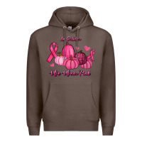 Coffee In October We Wear Pink Pumpkins Premium Hoodie - RanaPortraitStore