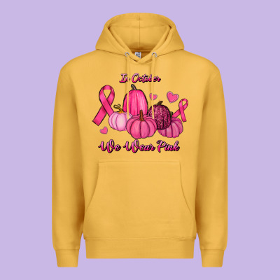 Premium Hoodie In October We Wear Pink Pumpkins