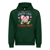 Forest Green on my way to spread love Urban Hoodie - MaliasSmallBusiness