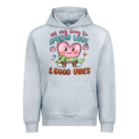 Heather Grey on my way to spread love Urban Hoodie - MaliasSmallBusiness