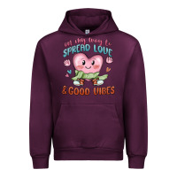 Mauve Wine on my way to spread love Urban Hoodie - MaliasSmallBusiness