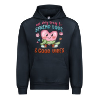Navy on my way to spread love Urban Hoodie - MaliasSmallBusiness