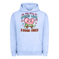 Pigment Grape Ice on my way to spread love Urban Hoodie - MaliasSmallBusiness