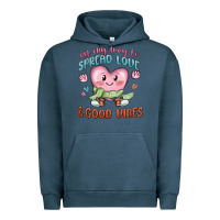 Pigment Midnight Navy on my way to spread love Urban Hoodie - MaliasSmallBusiness