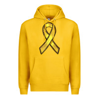 Lemon Gold Cancer ribbon Premium Hoodie - RanaPortraitStore