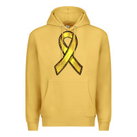 Antique Gold Gold Cancer ribbon Premium Hoodie - RanaPortraitStore