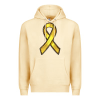 Pina Colada Gold Cancer ribbon Premium Hoodie - RanaPortraitStore
