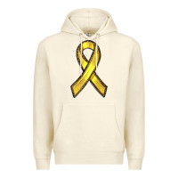 Sandshell Gold Cancer ribbon Premium Hoodie - RanaPortraitStore