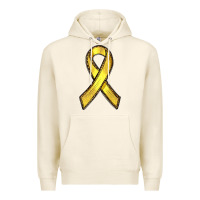 Tofu Gold Cancer ribbon Premium Hoodie - RanaPortraitStore